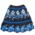 Women's Breathable 100% Cotton Ball Gown Ankle-Length Casual Corduroy Skirt with Embroidery