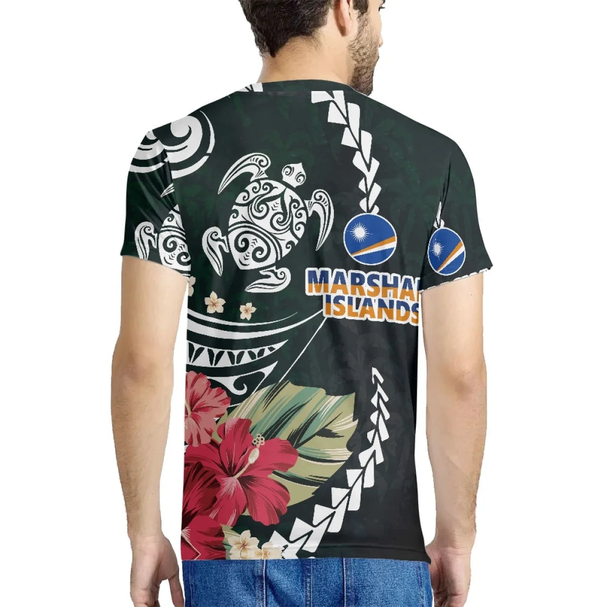 Marshall Islands Tribal Print T-Shirt – Unisex Slim Fit