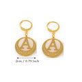 1Pairs English A-Z 26 Letters Earrings Initial for Women Girls Kiribati Hawaiian Guam Alphabet African Jewelry #047921