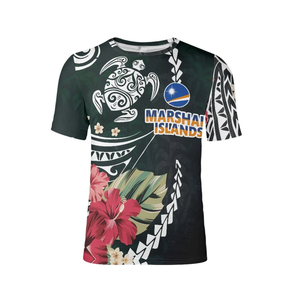 Marshall Islands Tribal Print T-Shirt – Unisex Slim Fit