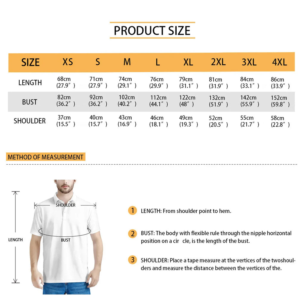Marshall Islands Flag Polo Shirt – Men's Breathable Summer Top
