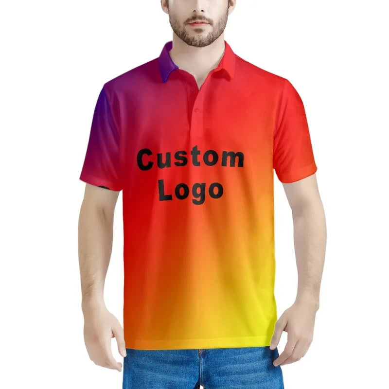 Marshall Islands Flag Polo Shirt – Men's Breathable Summer Top