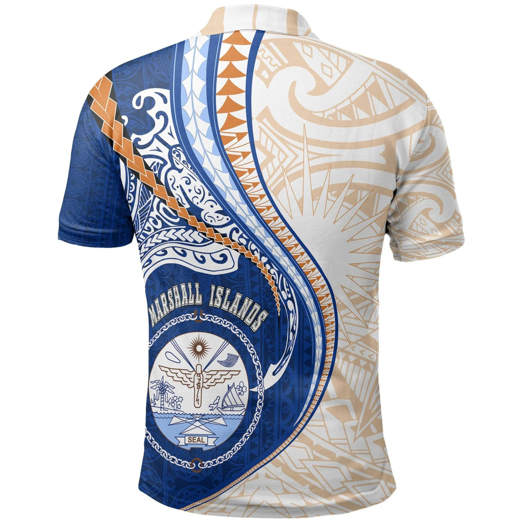 Marshall Islands Flag Polo Shirt – Men's Breathable Summer Top