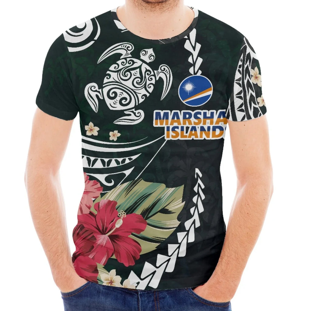 Polynesian Tribal Print T-Shirt | Custom Unisex Short Sleeve Tee