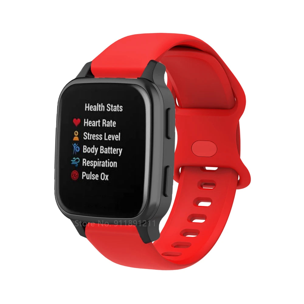 Silicone Wrist Strap For Garmin Venu SQ 2 Venu 2 Plus 3 Forerunner 165 55 265 255 245 645 Vivoactive 5 Smart Watch Band Bracelet