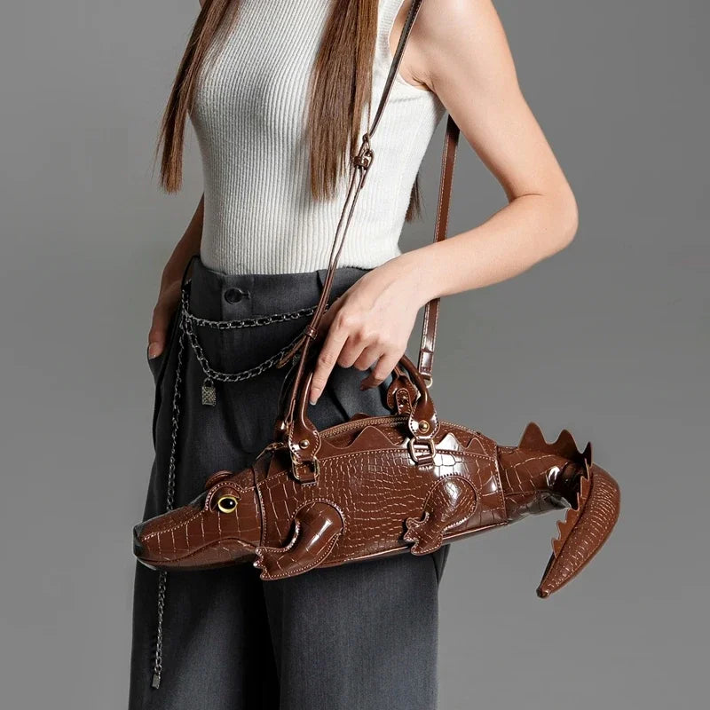 Purses and Handbag Luxury Designer Women's Bag Purse PU Leather High Quality Handmade Handbags Funny Shape Shoulder Bag
