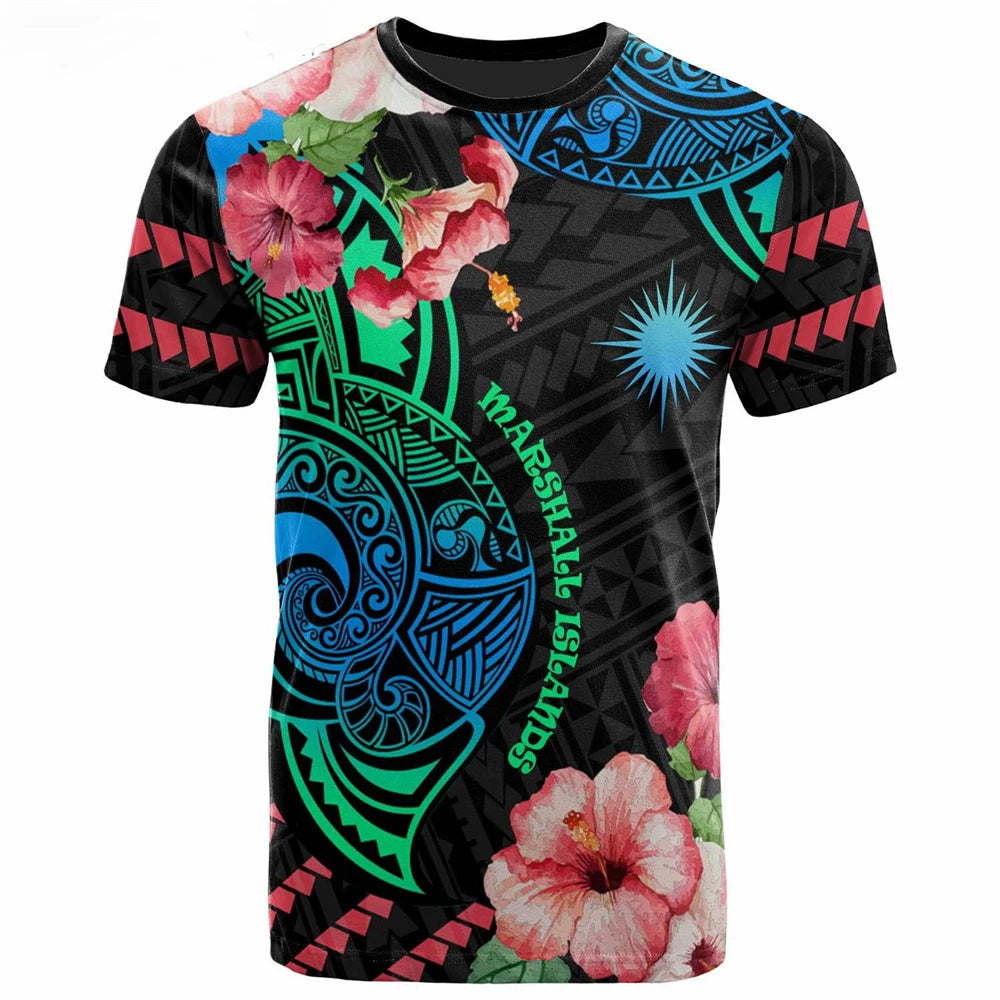 Marshall Islands Polynesian Graphic Tee – Unisex Summer Essential