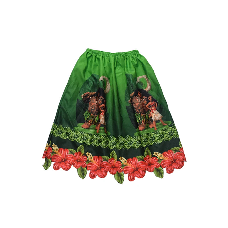Fashion Island Style Micronesian&Hawaiian Polyester Skirt For Children