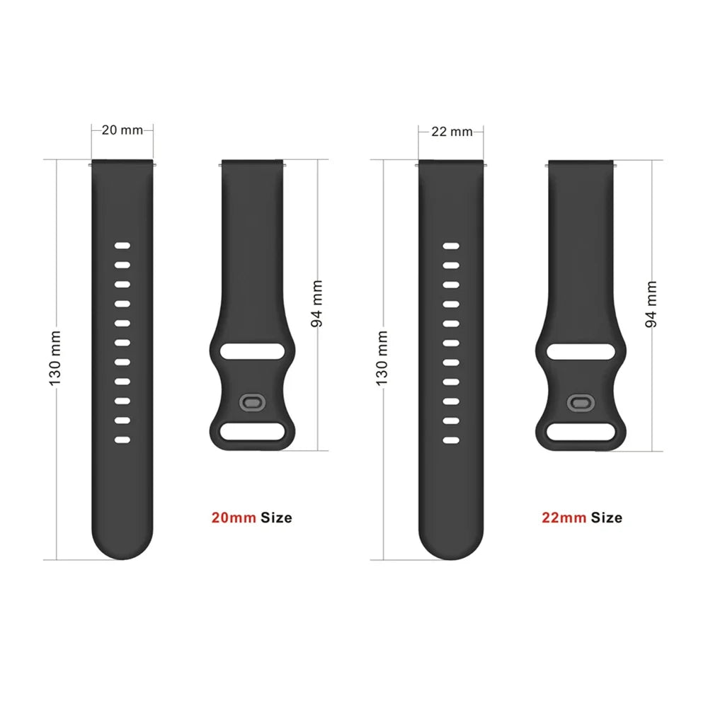 Silicone Wrist Strap For Garmin Venu SQ 2 Venu 2 Plus 3 Forerunner 165 55 265 255 245 645 Vivoactive 5 Smart Watch Band Bracelet