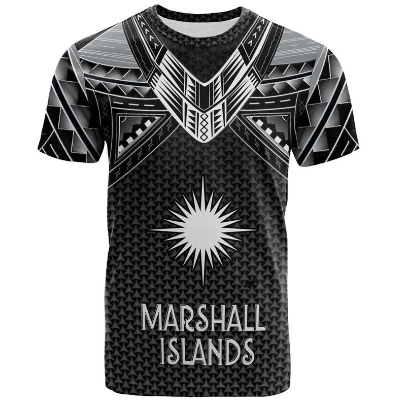 Marshall Islands Flag Graphic T-Shirt & Shorts Set – 3D Print